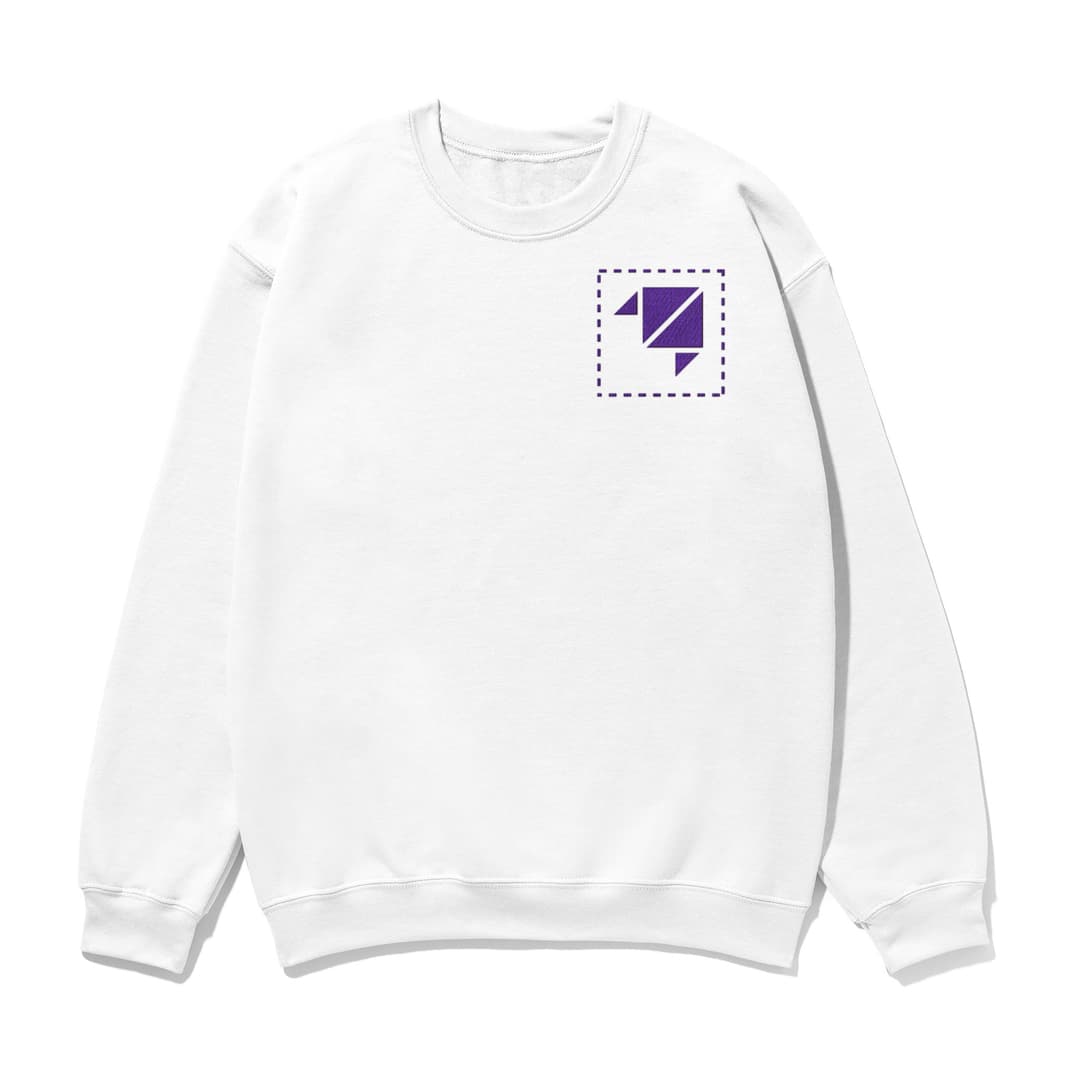 Standard Unisex Embroidered Crewneck Sweatshirt (Left Chest)