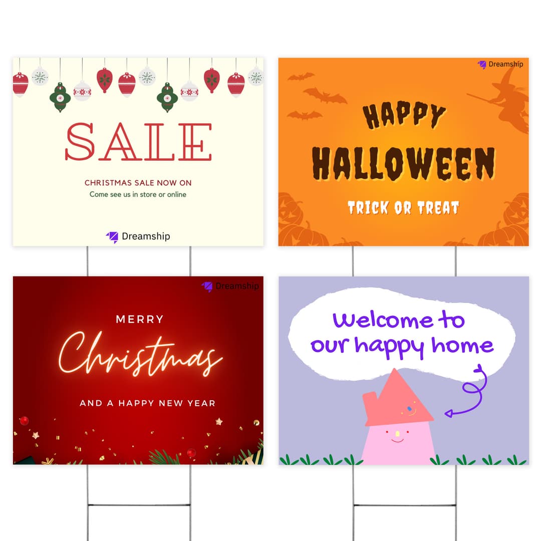 Yard Sign (4-Design Pack)