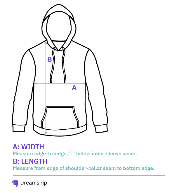 Premium Hoodie size chart
