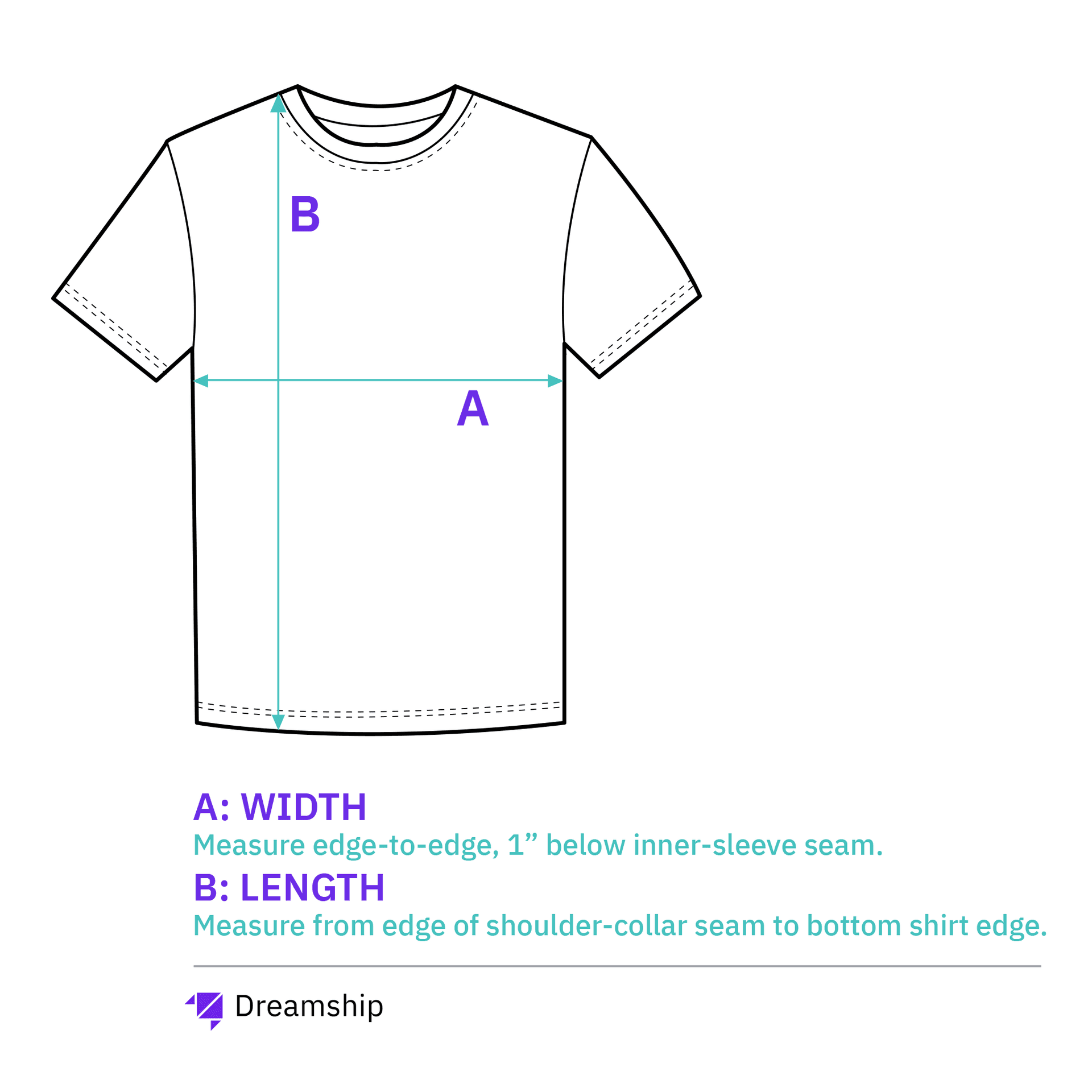 Premium T-Shirt size chart