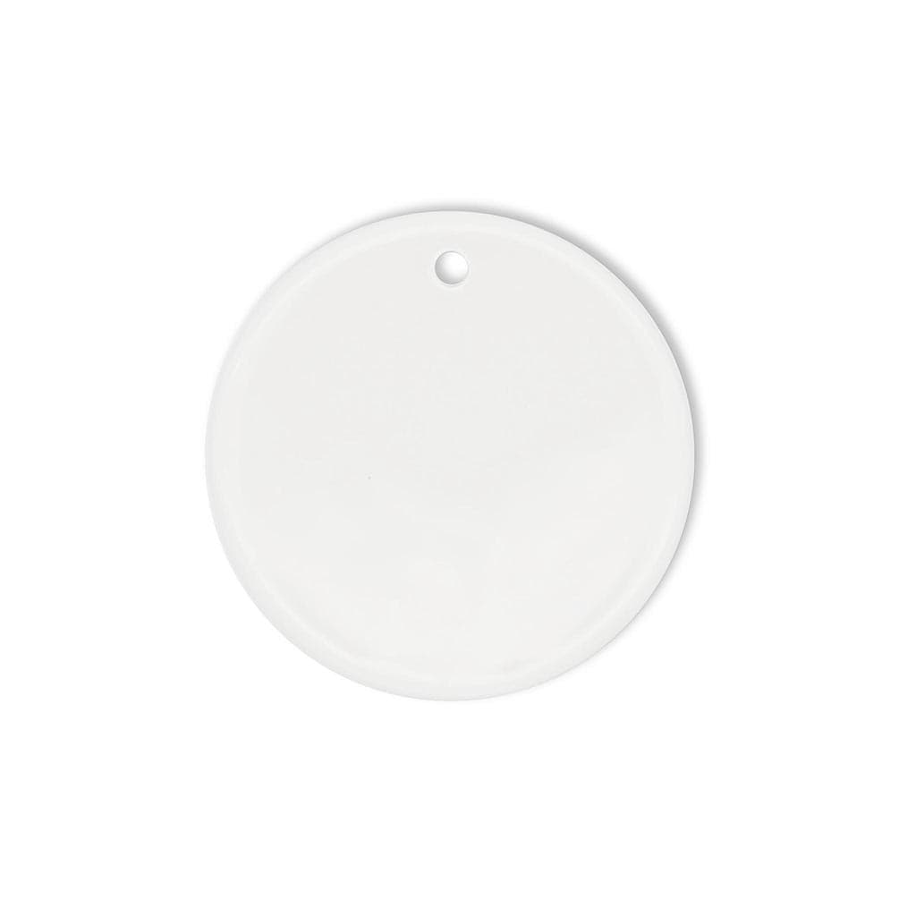 Circle Ceramic DIY Ornament Blank