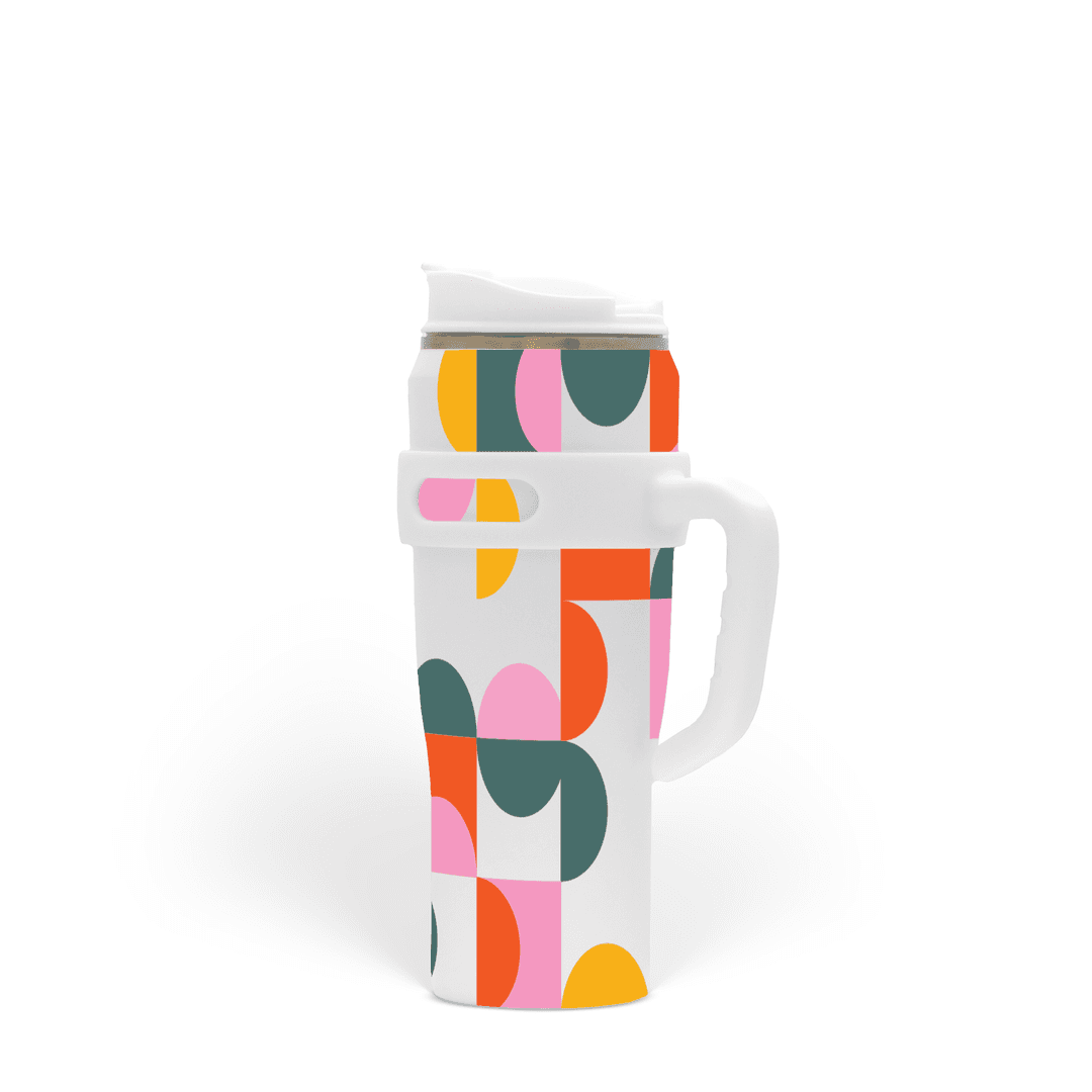 40oz Stainless Steel Tumbler with Handle