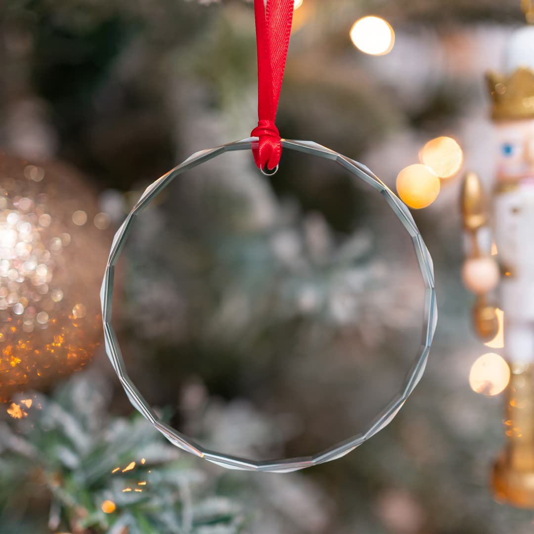 Crystal Glass Prism Circle Ornament (EU, UK)