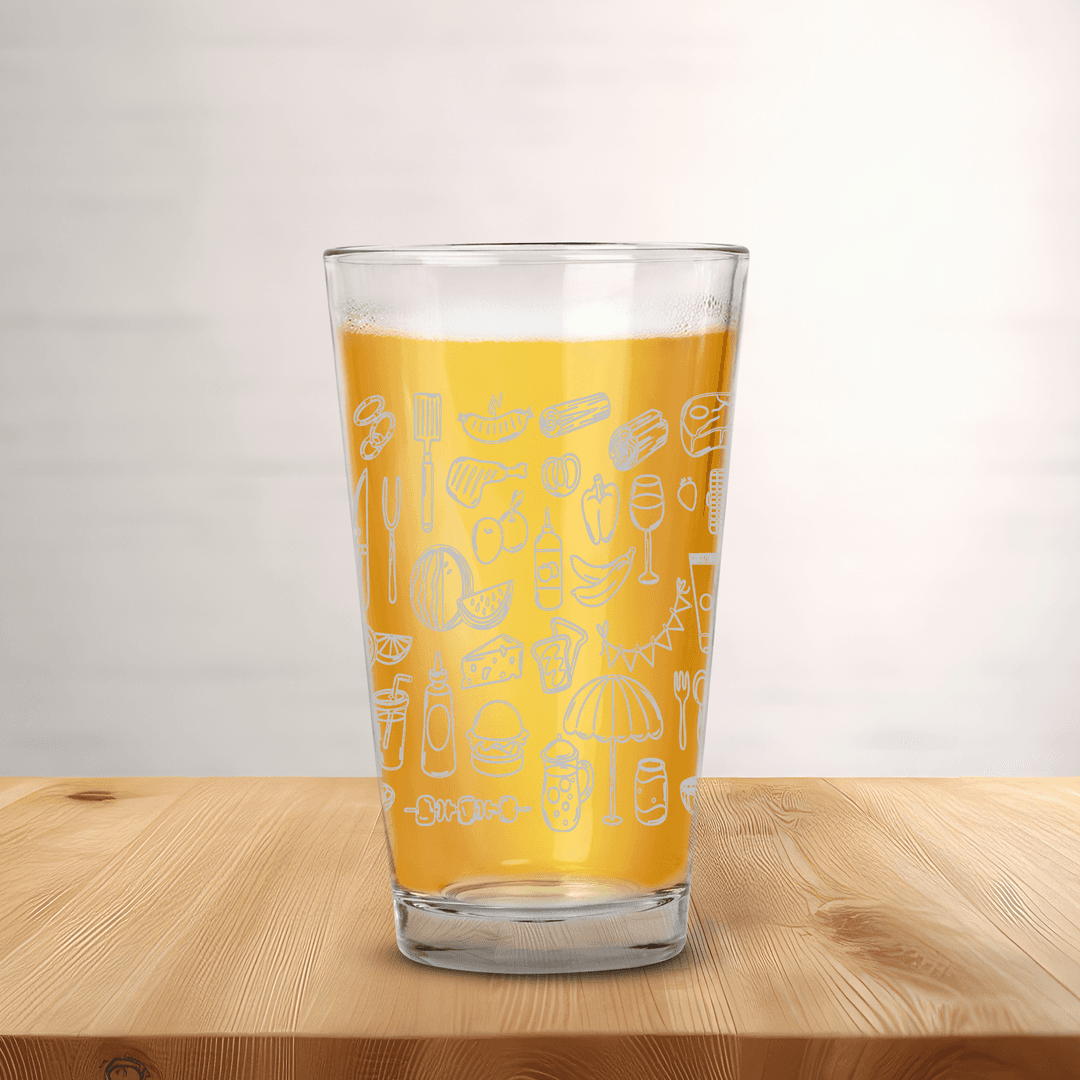 Engraved Pint glass
