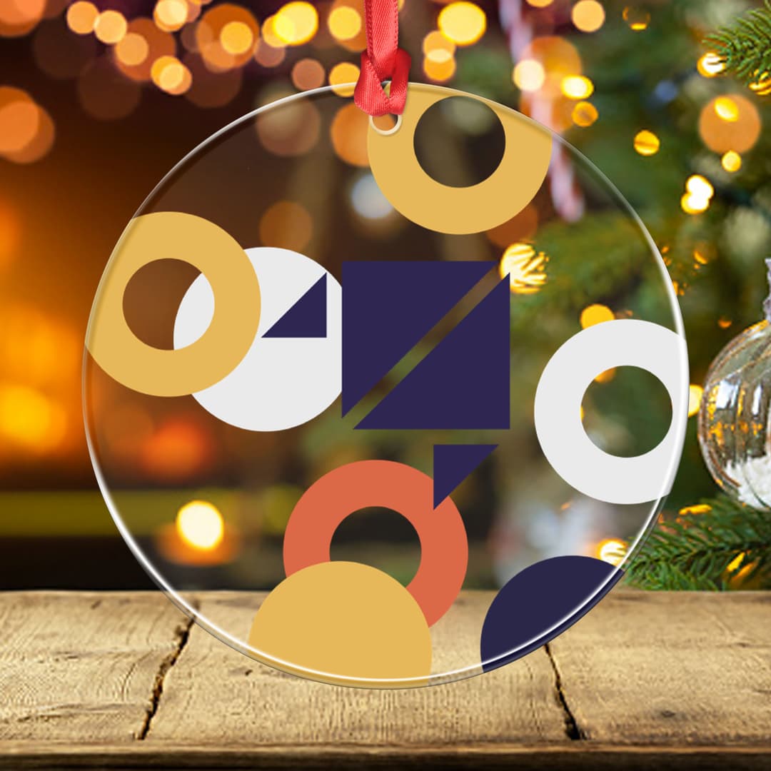 Clear Acrylic Circle Ornament
