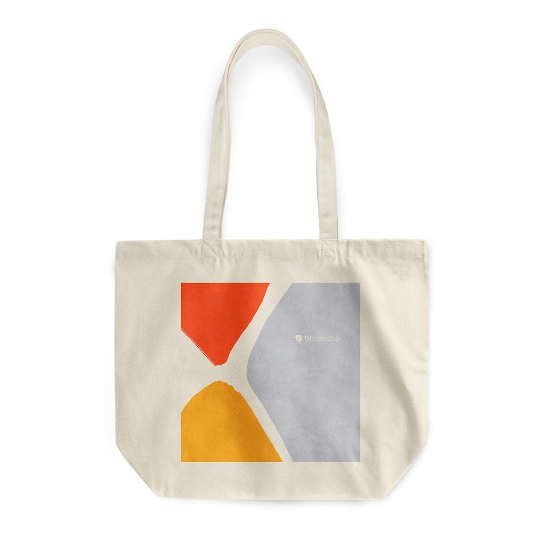 Rounded Canvas Tote Bag