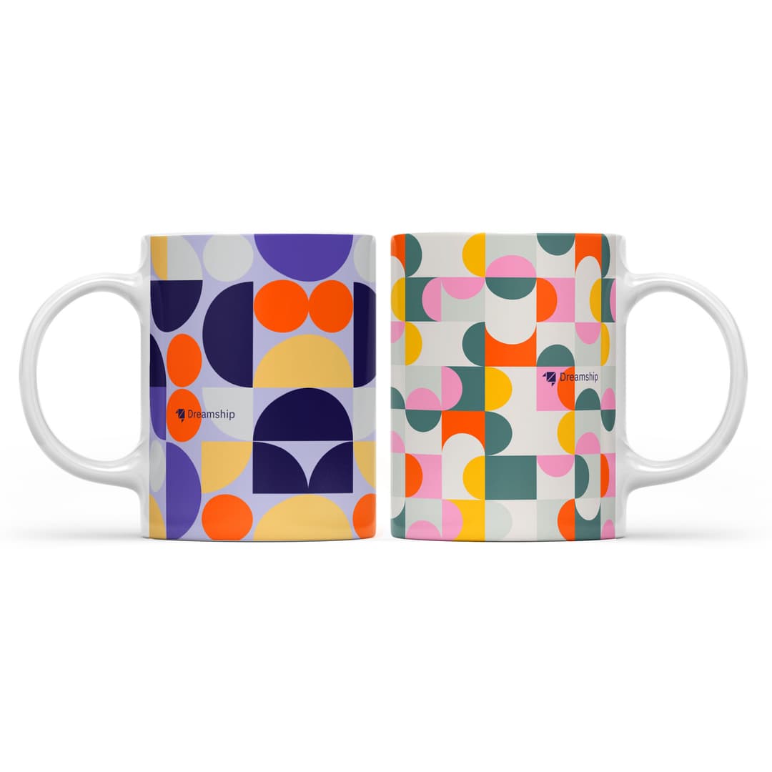White Edge-to-Edge Mug Set (11oz)