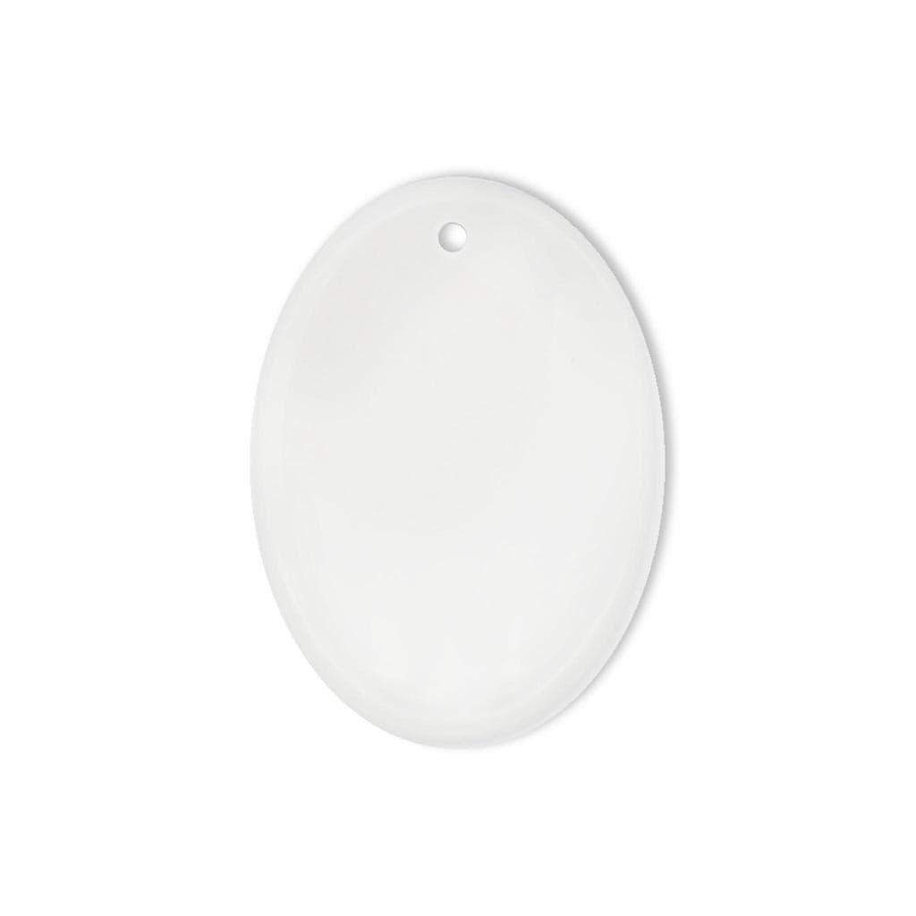 Oval Ceramic Ornament (2 sided)