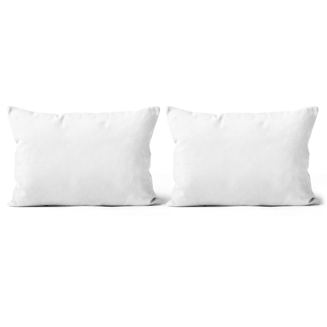 All-over Print Canvas Throw Pillow Set (13x19)