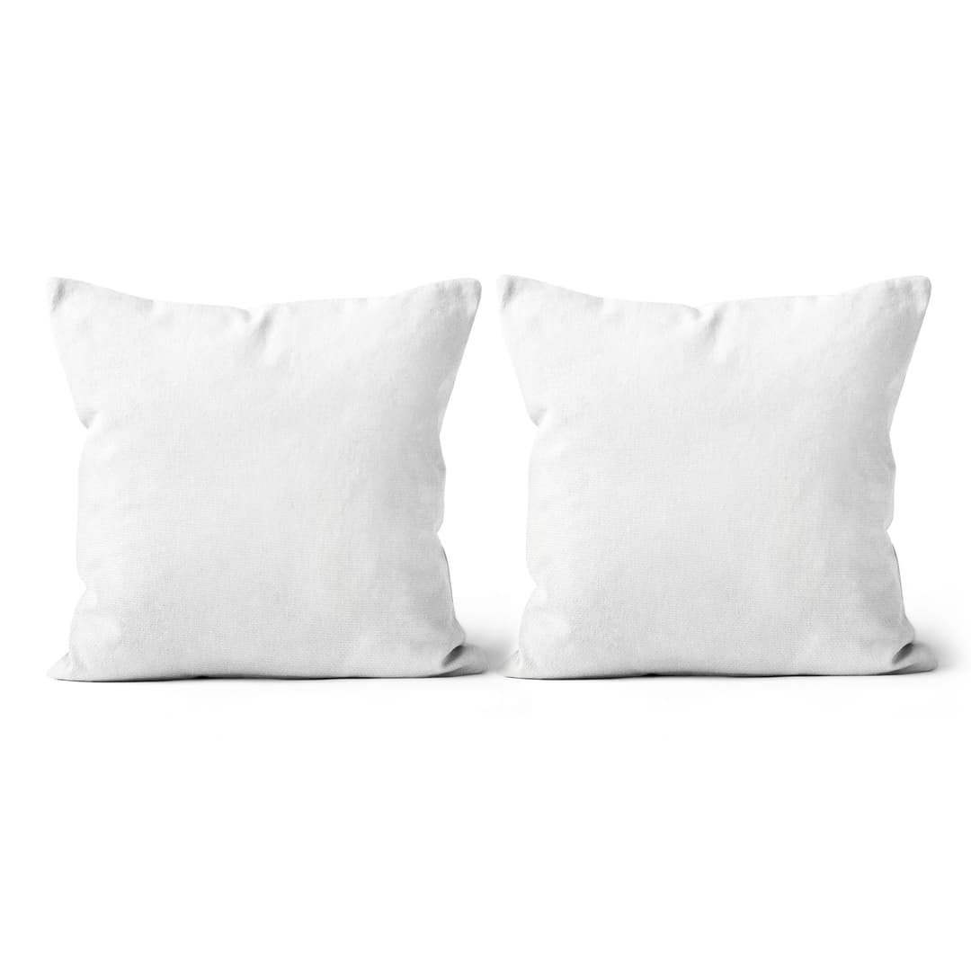 All-over Print Canvas Throw Pillow Set (18x18)