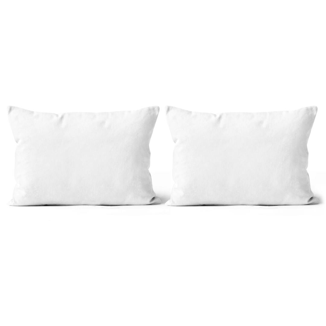 All-over Print Suede Throw Pillow Set (13x19)