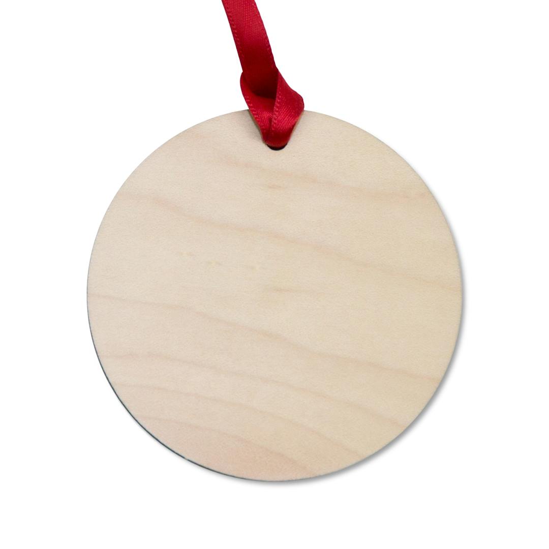 Round Wooden Maple Ornament