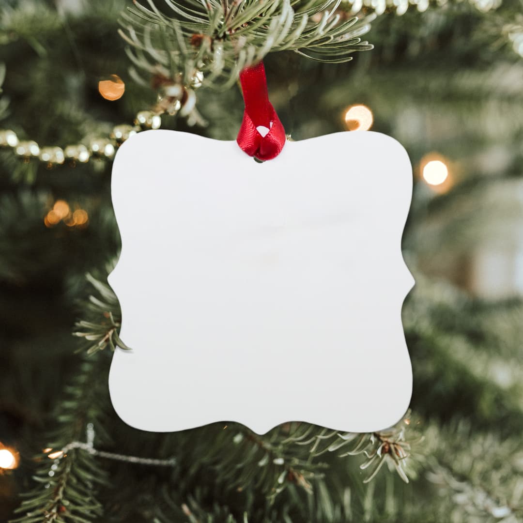 Square Aluminum Ornament